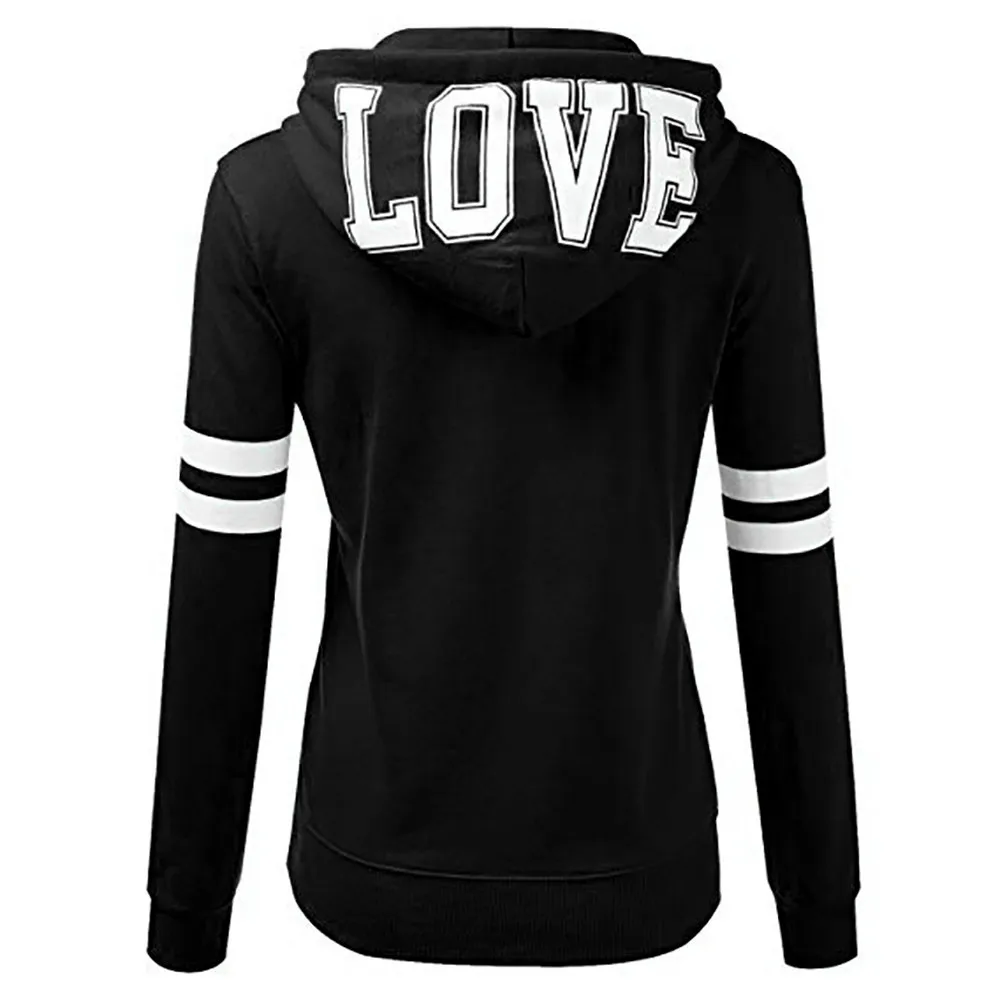 Толстовка женская с капюшоном модная Корейская блузка топы в полоску пуловер