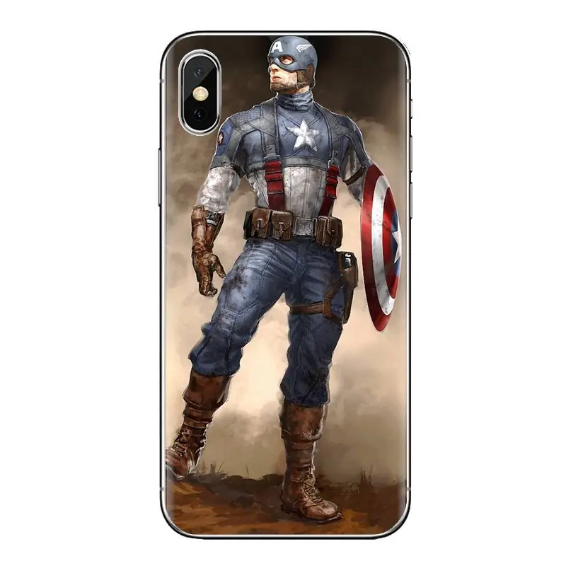Housing Chris Evans Captain America Shield For Samsung Galaxy S2 S3 S4 S5 MINI S6 S7 edge S8 S9 Plus Note 2 3 4 5 8 Coque Fundas |