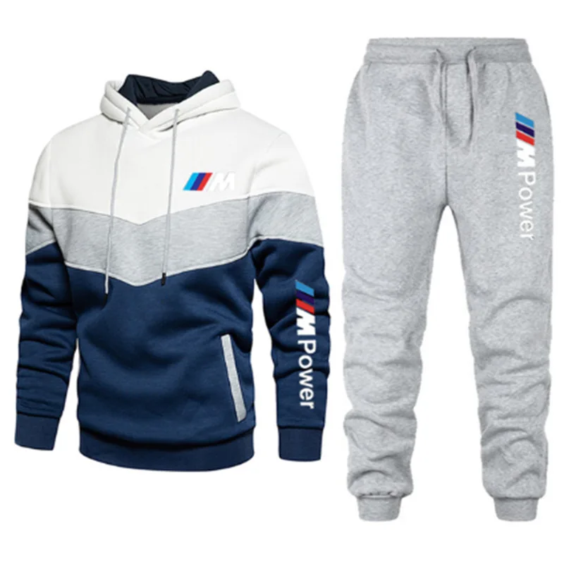 Мужской спортивный костюм Повседневная модная куртка с длинным рукавом и брюки