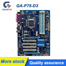 For GIGABYTE GA-P75-D3 Motherboard LGA 1155 DDR3 32GB PCI-E 3.0 USB2.0 ATX Placa-mãe For Core i7/i5/i3/Pentium/Celeron cpus