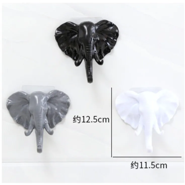 Слон голова оленя животных самоклеющиеся одежда Дисплей крючок для стоек