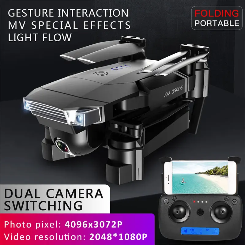 Drone 4K SG901 Cool Quadcopter 2 Camera Stable Gimbal Altitude Hold 4096x3072P 2048*1080P HD Gift Kids Uav 2.4G 4CH 6-Axis dron