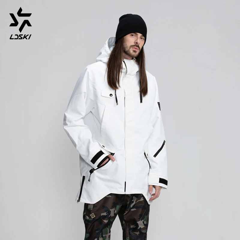 Лыжная куртка LDSKI парка для сноуборда водоотталкивающая толстовка тонкая