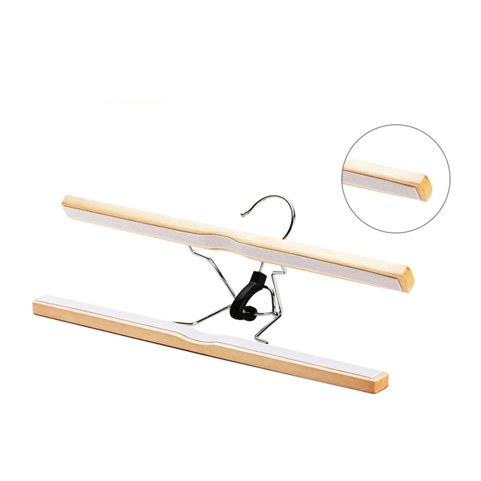 

Cute Uniform Skirt Clip JK Hanger Seamless Japanese-style Lattice Skirt Bedroom Finishing Anti-deformation Home Storage Holder