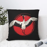 tai chi crane square pillowcase cushion cover creative zip home decorative polyester home simple 4545cm