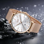 Часы женские кварцевые, из нержавеющей стали, водонепроницаемые, ультратонкие