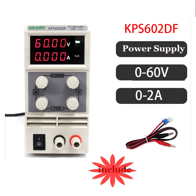 DC блок питания KPS602DF переменная 60V 2A Регулируемый Импульсный регулируемый