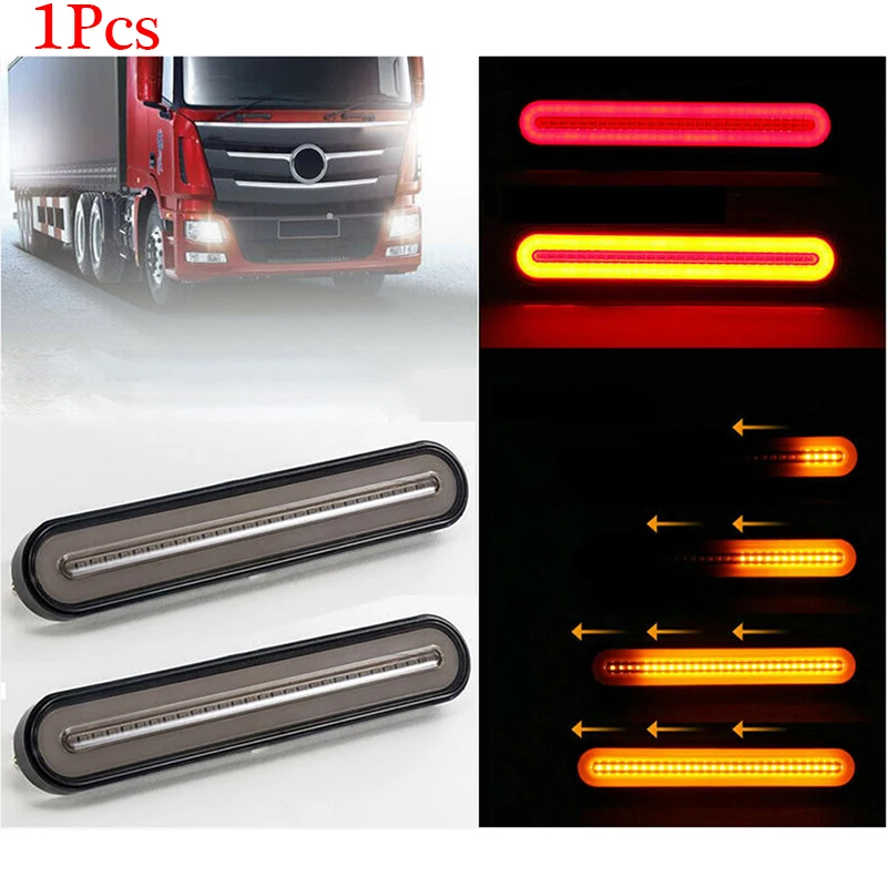 

3 in 1 Neon LED Trailer Truck Brake Light Brake Stop Light Signal Lamp 12-24V