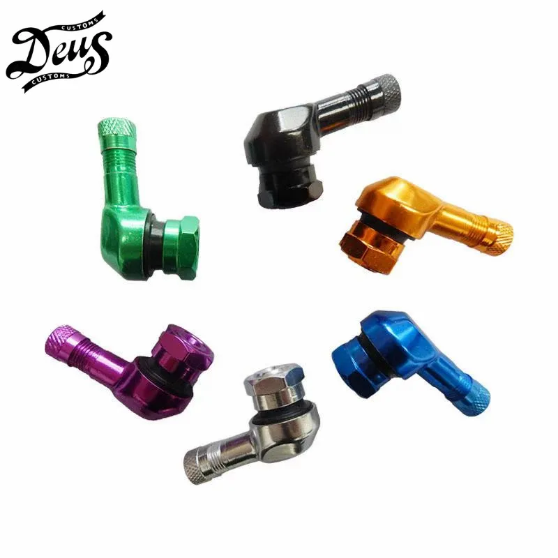 

CNC 2pcs Black Universal Motorcycle Aluminum 90 Degree Wheels Tire Tyre Valve Stems Caps For ZX10R ZX9R ZX6R ZZR Z750 ER6F Ninja