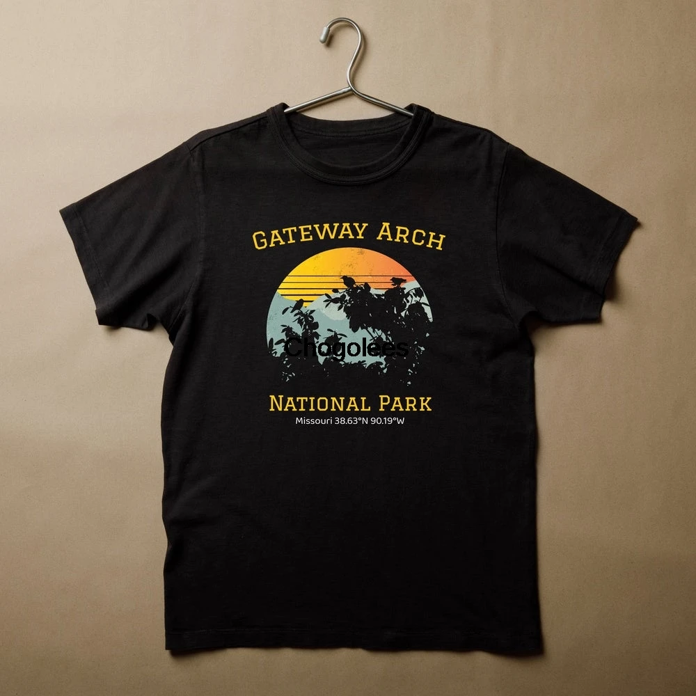 Футболка с изображением ворот арки национального парка подарки в национальном