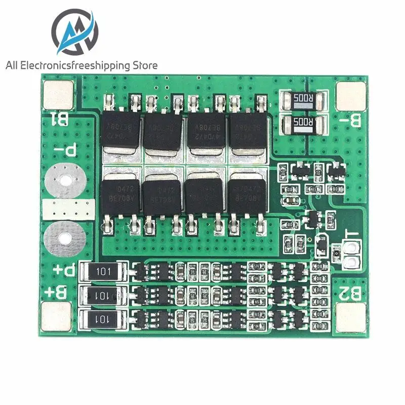 Защитная плата для аккумуляторов 3S 25A Li Ion 18650 BMS PCM с балансиром модуля упаковки