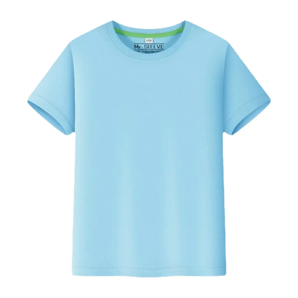 

Хлопковая футболка с коротким рукавом и круглым вырезом для мужчин и женщин