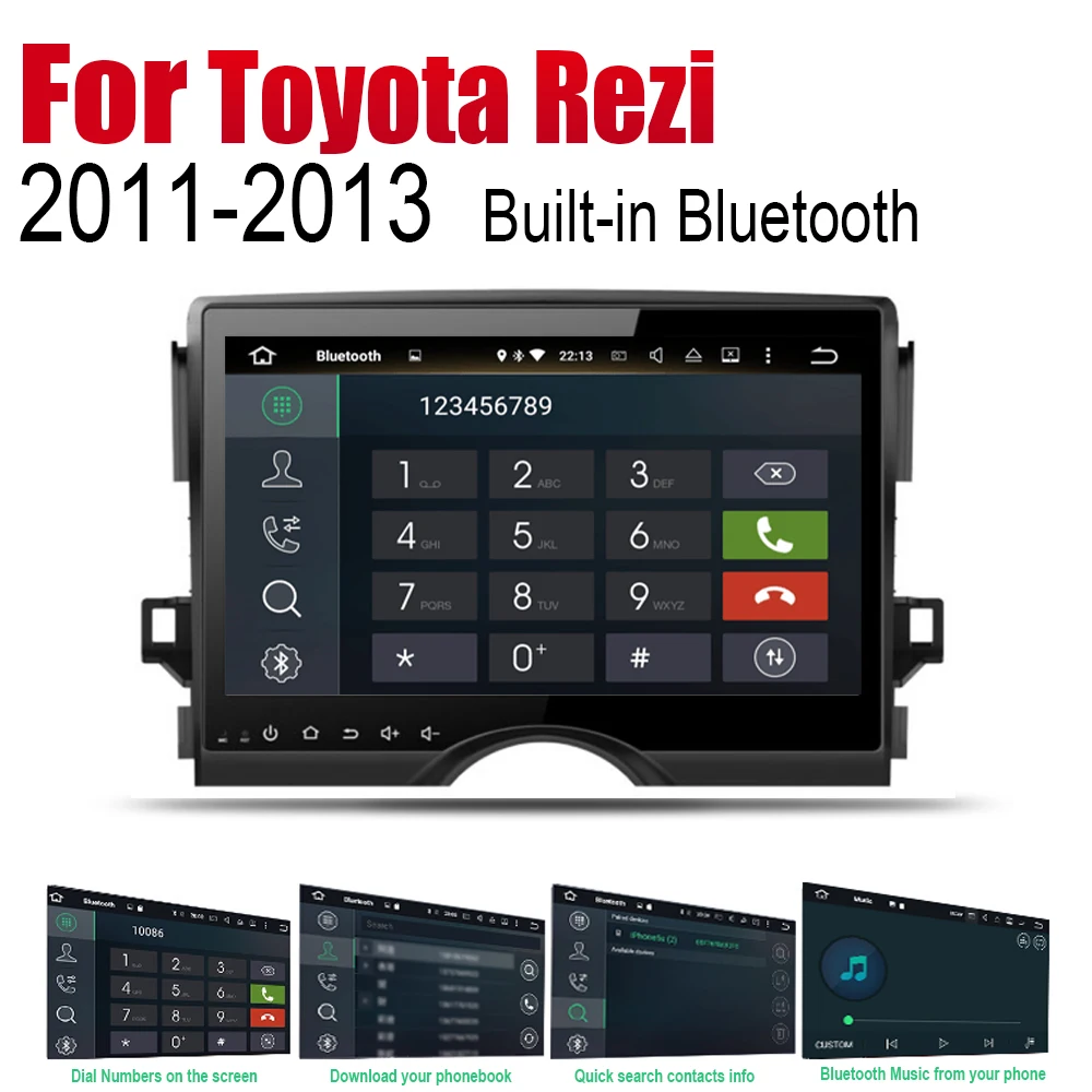 Автомобильный плеер ZaiXi GPS-навигация для Toyota Rezi / Mark 2011 ~ 2013 Автомобильная