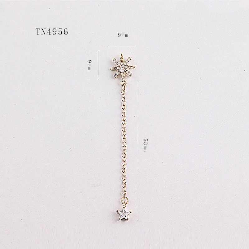 Цепочка с подвеской в виде звезды и морской 5 шт.|Стразы украшения| |