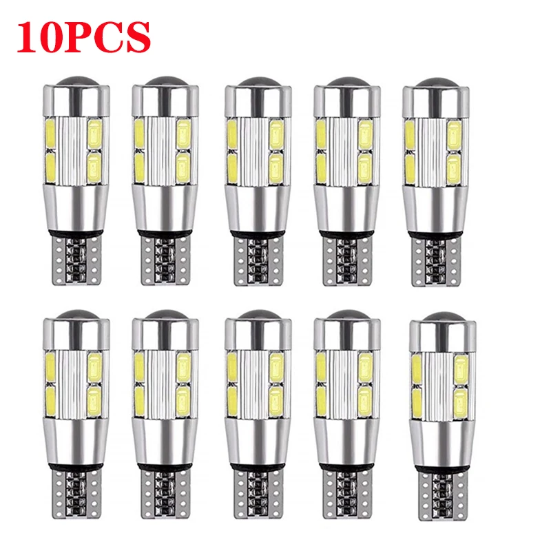 10X T10 10 SMD 5630 W5W 194 168 2825 501 10SMD 5730 светодиодный объектив проектора автомобильные