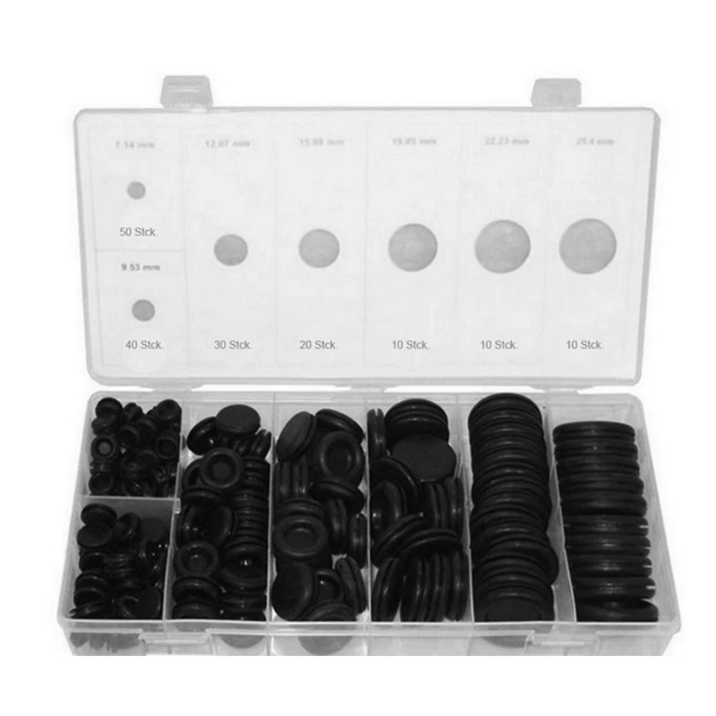 170 резиновые втулки в ассортименте Набор отверстий для сетевого экрана Комплект