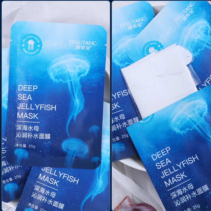 

10pcs/5pcs Deepsea Jellyfish Mask Moisturizing Water Nourishment To Keep Smooth Skin Care Anti-Aging Oil-control Acne Treatment