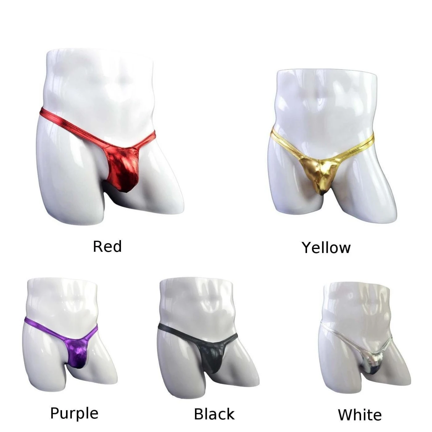 Мужские трусы G нижнее белье 2019 трусики Sissy Wet Look с низкой талией |