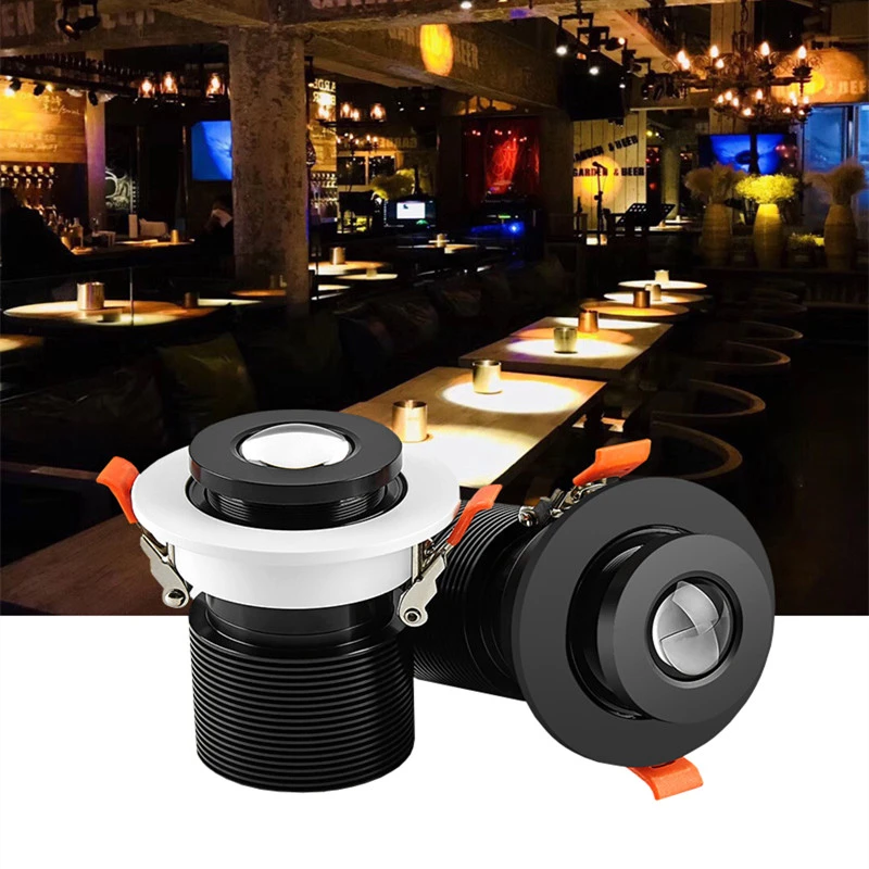 

Embedded COB downlight 3W 5W 7W 12W, KTV restaurant spotlight circle light circle light stage atmosphere light bar zoom light