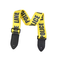 yellow guitar strap electric bass guitar parts adjustable polyester soft leather ends belt musical instrument guitar accessories