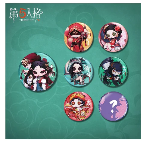 

Game Chinatown Series Identity V Badge Cosplay Cartoon Button Brooch Pin Emblem Clothings Backpacks Itabag Decor Xmas Gifts