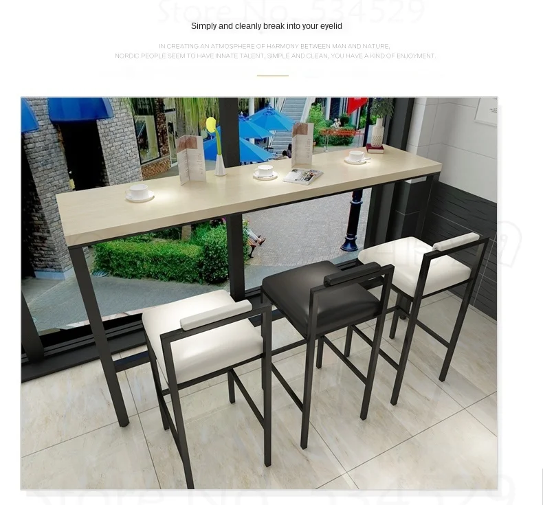 Скандинавский современный минималистичный барный стул 1B высокие барные стулья