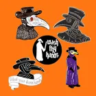 Чума доктор эмалевые булавки забавные медсестры друг модные ювелирные изделия подарки металл брошка мультфильм рюкзак шляпа сумка воротник лацкан значки