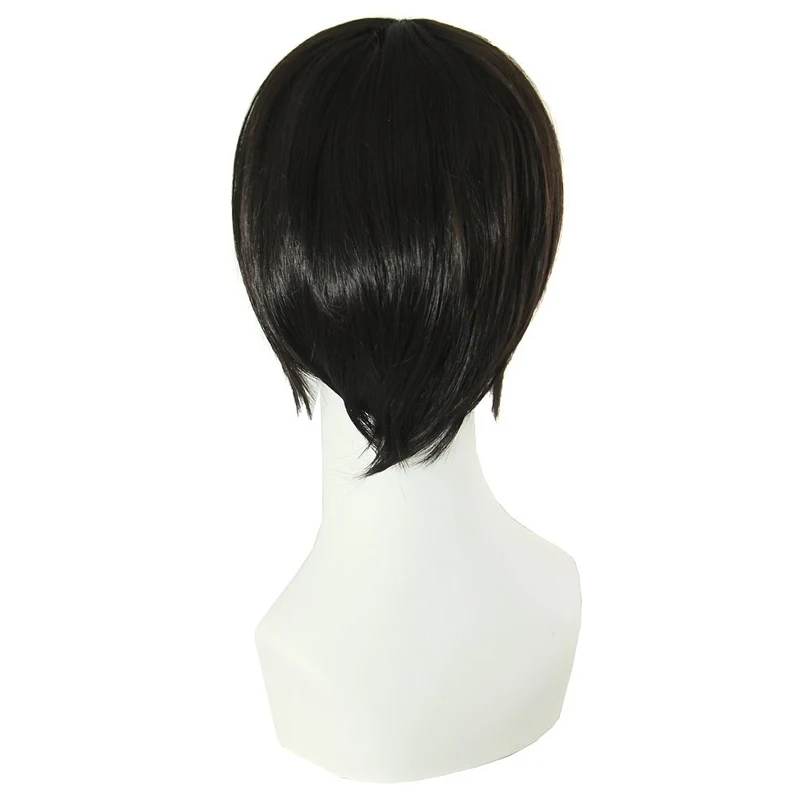 

Anime Sword Art Online Kirigaya Kazuto Wig SAO Kirito Short Black Heat Resistant Synthetic Hair Cosplay Wigs + Wig Cap Kirigaya