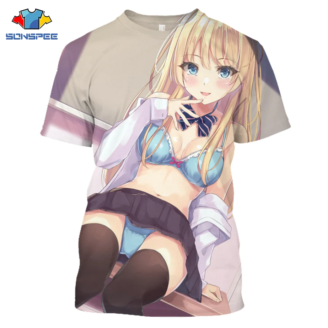 

SONSPEE Violet Evergarden Anime T Shirt Men/Women 3D Print Extra Episode T-shirt Cartoon Puzzle Summer Fashion Streetwear Tops