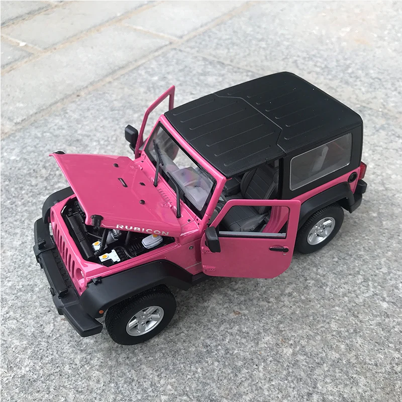 Welly 1/24 1:24 весы 2007 Jeep Wrangler внедорожник автомобиль литье под давлением дисплей