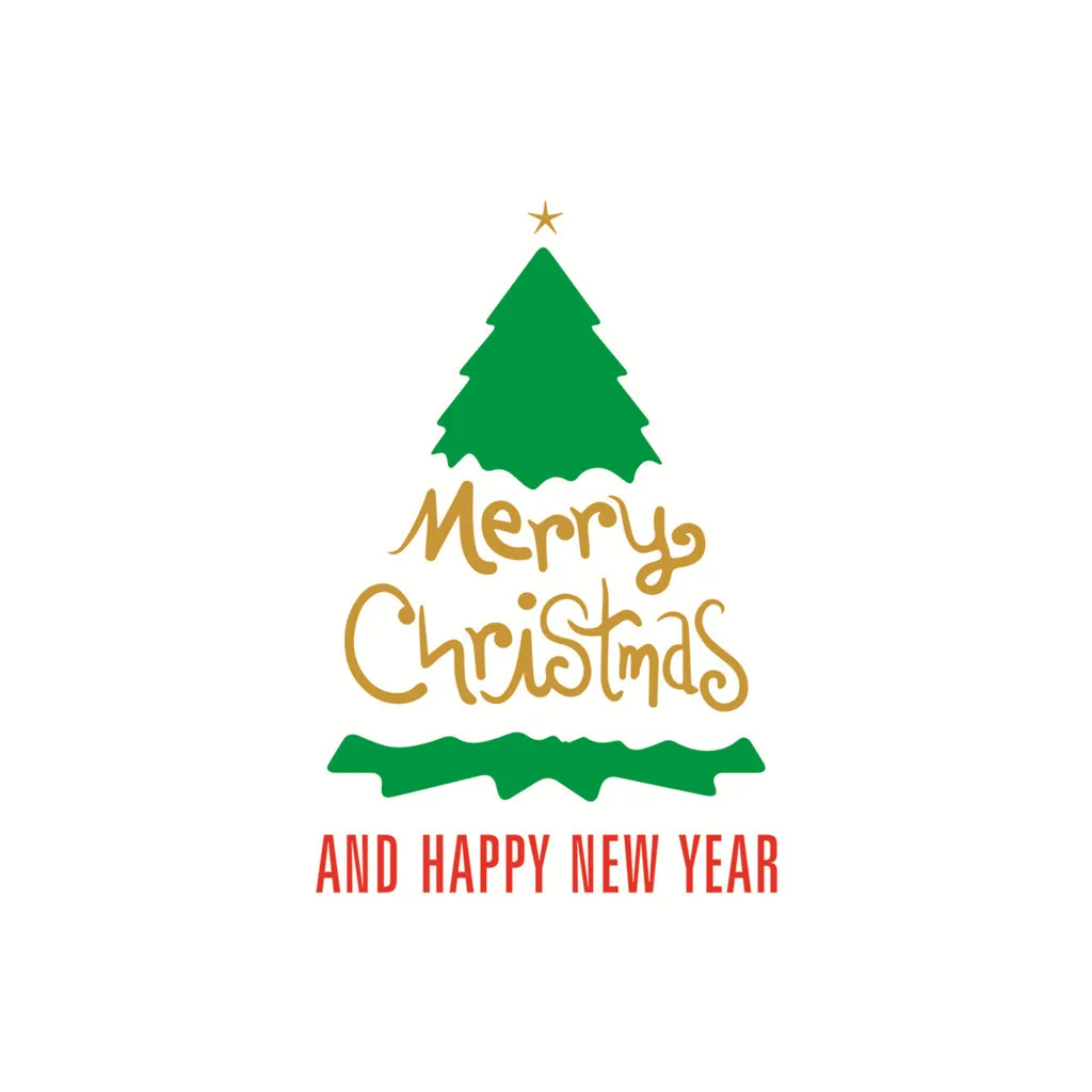KAKUDER Merry Christmas PVC Wall Stickers Large Tree Sticker Removable Decal Home Decor 19Oct07 | Дом и сад