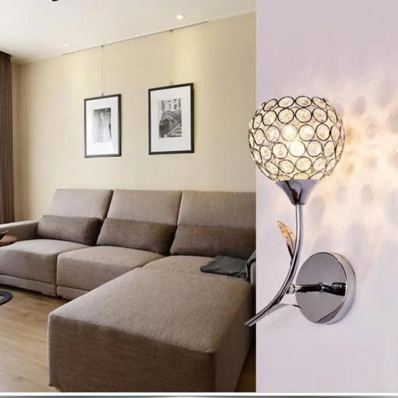 Хрустальные настенные светильники современные для ванной Аппликации Murales