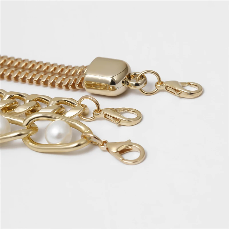 3 шт./лот панковский Толстый Браслет массивный тяжелый металлический браслет с