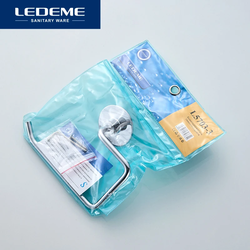 Держатель для туалетной бумаги LEDEME держатель полотенец не перфорированный