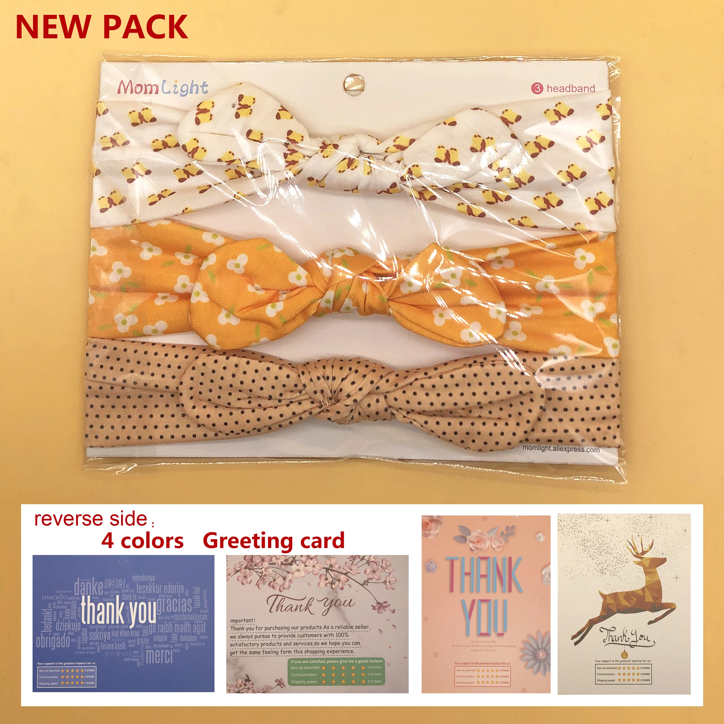 Головные повязки для маленьких девочек 3 шт. однотонные головные детей