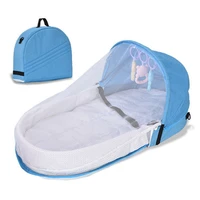 multi function travel baby nest portable baby bed crib foldable babynest bassinet infant sleeping childrens bed with mosquito