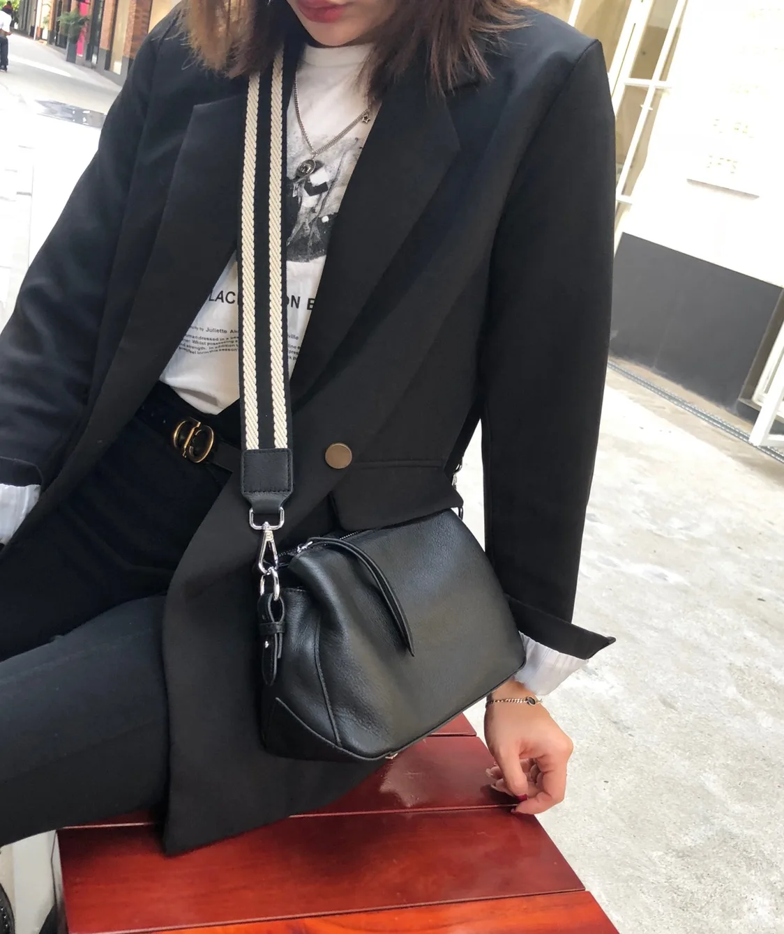 

Cross-body bag women fashion casual bag one-shoulder bag 2021 new full head lay