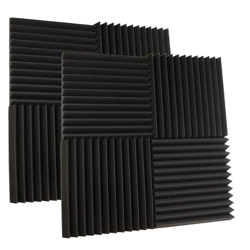

Quality 8 Pcs Soundproof Foam Board,Fireproof and Soundproof Foam Board, Soundproof Studio Foam Wedge Brick,for Home and Studio