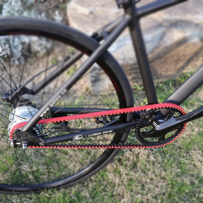 Звездочки для велосипеда из углеродного волокна шкив резиновый V-образный ремень