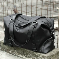 fashion men travel bag luggage bag large capacity leather portable business handbag crossbody casual mens bag shoulder trip bag