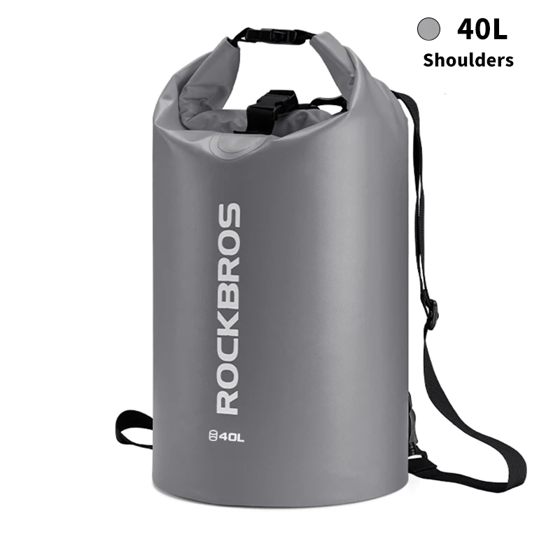 40L ROCKBROS 40л спортивная сумка для плавания водостойкий рюкзак из пвх сумки для женщин и мужчин Спорт на открытом воздухе Пешие прогулки плечо многофункциональный складной Bgas - Цвет: 40L