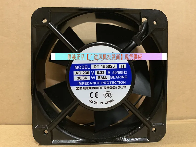 

Двухпроводной охлаждающий вентилятор для сервера DIORT DT-155023 H AC 230V 0.23A 150x150x51 мм