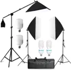 Софтбокс для фотосъемки, светильник ing Kit, 6 шт., 25 Вт, светодиодный светильник, лампа, непрерывный светильник, Фотооборудование с консольной опорой