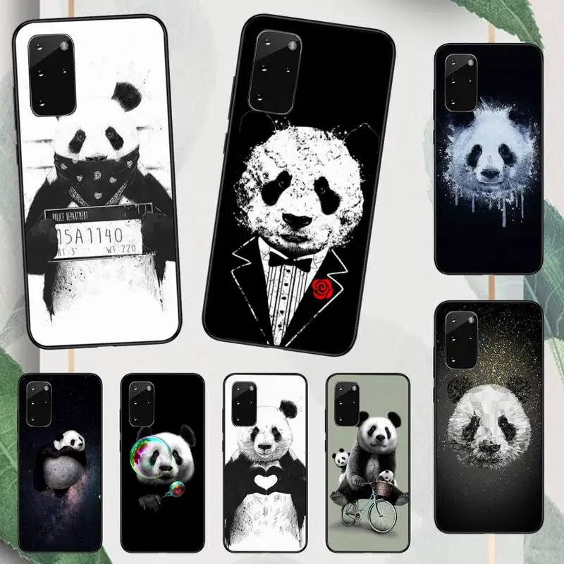 

panda cute animal Phone Case For Samsung galaxy A S note 10 7 8 9 20 30 31 40 50 51 70 71 21 s ultra plus Luxury brand shell