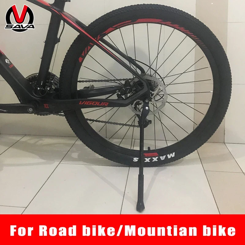 

Bike bracket quick release tripod self-supporting foldable aluminum alloy bike rack adjustable side bracket suitable for mountai