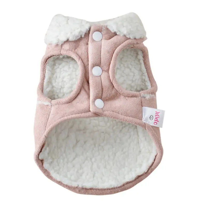 

Pet Dog Clothes Winter Jackets Suit Warm Fleece Vest Velet Small Dog Motorcycle Waistcoat Coat Clothing Coats Supplies Pets