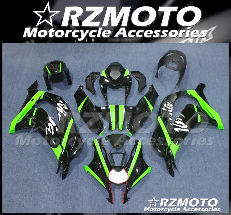 

New ABS Motorcycle whole Fairings kit Fit for Kawasaki Ninja ZX-10R 2016 2017 2018 2019 10R 16 17 18 19 Bodywork set Cool Green