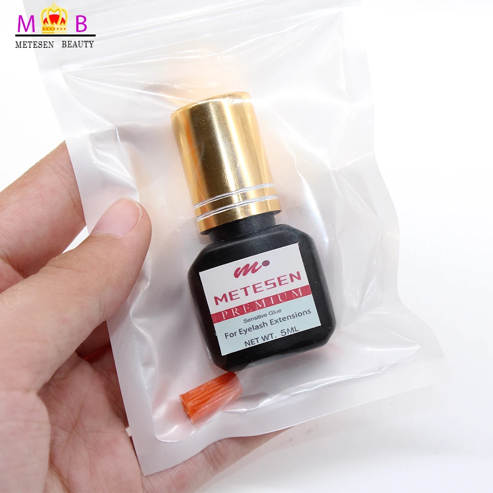 METESEN BEAUTY eyelash extension glue professional lash black 1-2s Dry Time Most Powerful Fastest | Красота и здоровье