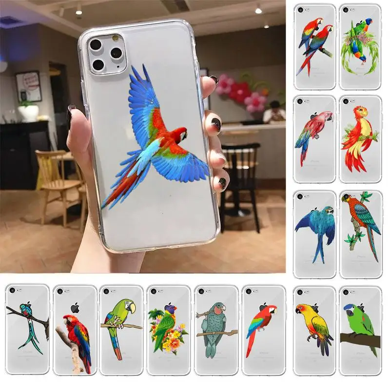 Бабетта Милый Попугай чехол для телефона iPhone X XS MAX 6 6s 7 7plus 8 8Plus 5 5S SE 2020 XR 11 11pro max Clear