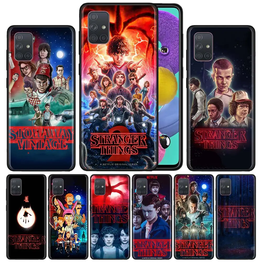 

stranger things Phone Case for Samsung Galaxy A21S A51 A71 A50 A50s A70 A70s A10 A20e A20s A30 A40 Silicon Cases Cover